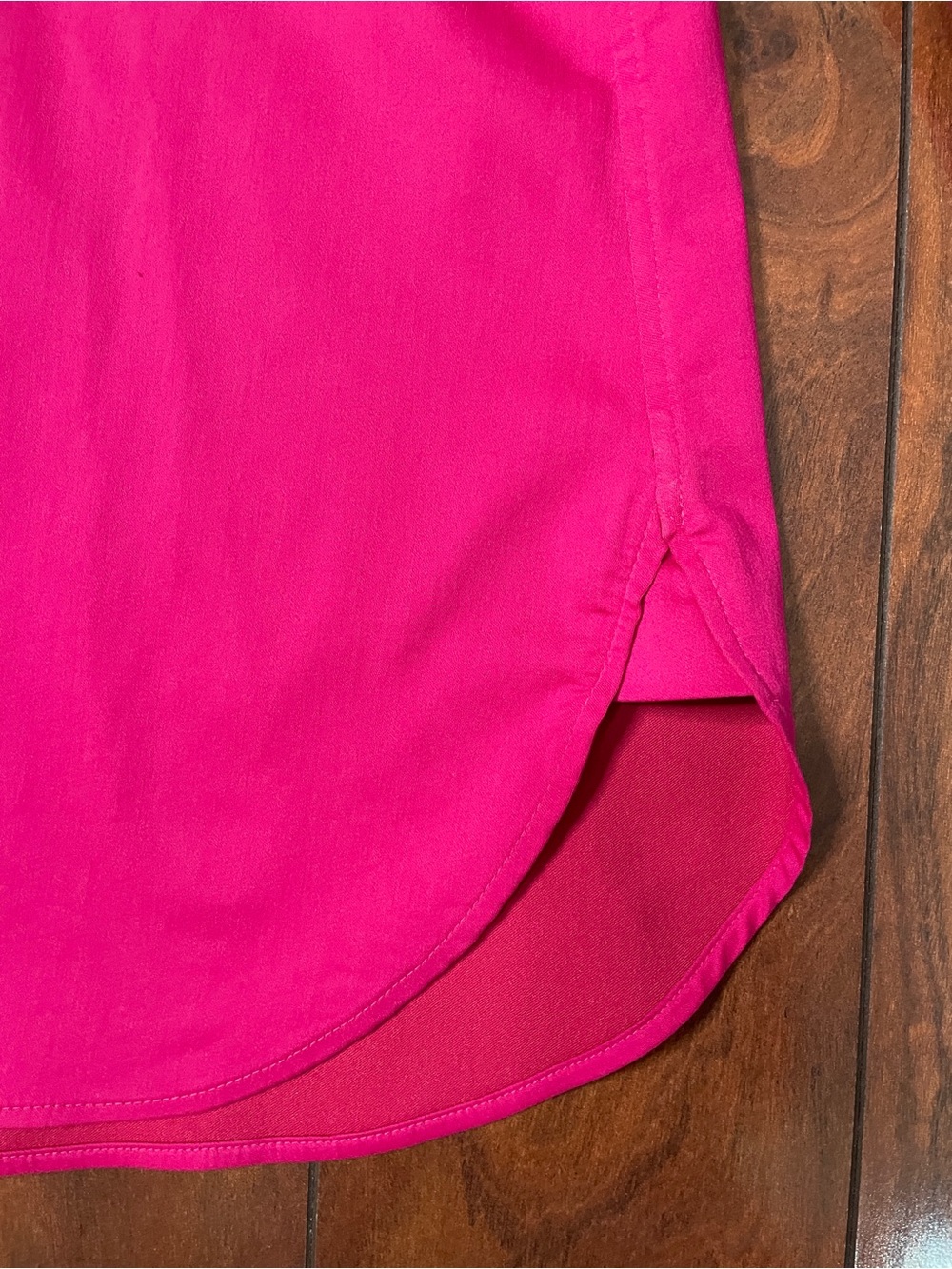 Chico's Fuchsia Button-Down Bell Sleeve Shirt - Picture 5 of 6